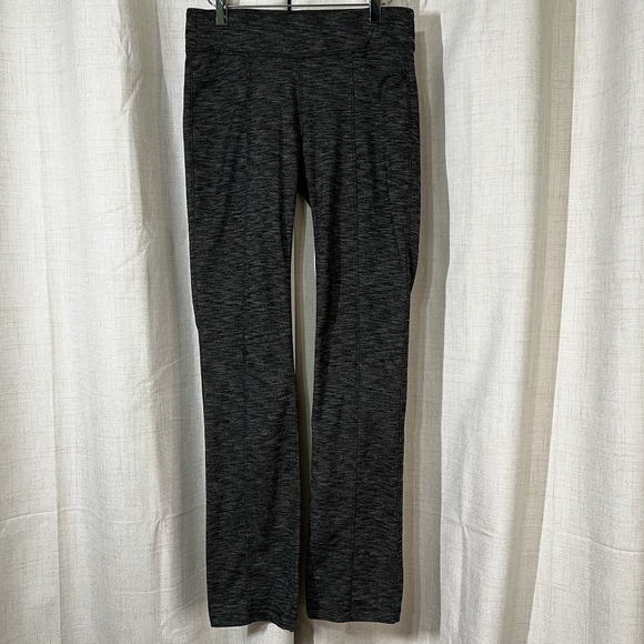 Athleta Metro Tech Yoga Pants Heather Grey Size Small Bootcut Pockets Lounge Gym - Picture 1 of 10